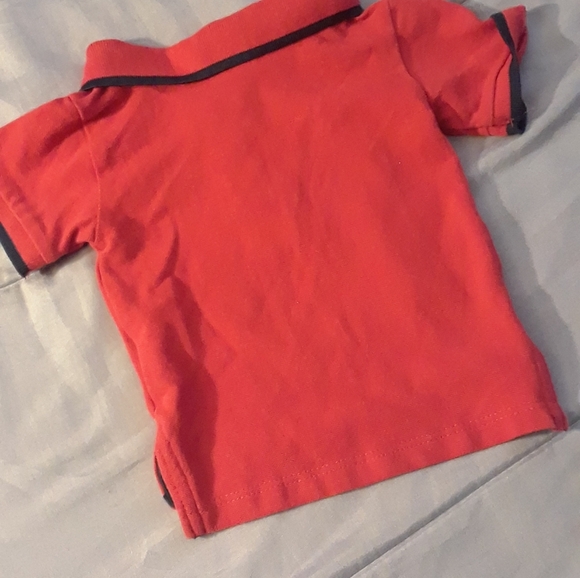 Size 3-6M U.S. Polo baby boys red and blue polo shirt - Picture 6 of 8